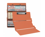 WhiteCoat Clipboard® Trifold - Coral Anesthesia Edition