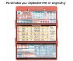WhiteCoat Clipboard® Trifold - Coral Anesthesia Edition
