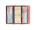 WhiteCoat Clipboard® Trifold - Coral Anesthesia Edition