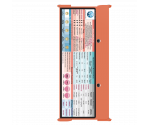 WhiteCoat Clipboard® Trifold - Coral Anesthesia Edition