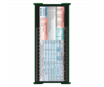 WhiteCoat Clipboard® Trifold - Green Anesthesia Edition