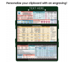 WhiteCoat Clipboard® Trifold - Green Anesthesia Edition
