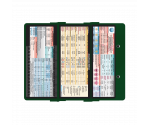WhiteCoat Clipboard® Trifold - Green Anesthesia Edition