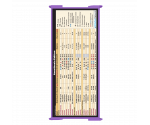 WhiteCoat Clipboard® Trifold - Lilac Anesthesia Edition