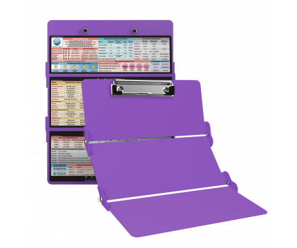 WhiteCoat Clipboard® Trifold - Lilac Anesthesia Edition