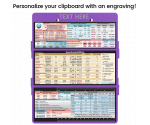 WhiteCoat Clipboard® Trifold - Lilac Anesthesia Edition