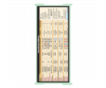 WhiteCoat Clipboard® Trifold - Mint Anesthesia Edition