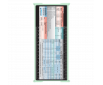 WhiteCoat Clipboard® Trifold - Mint Anesthesia Edition