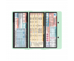 WhiteCoat Clipboard® Trifold - Mint Anesthesia Edition