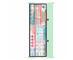 WhiteCoat Clipboard® Trifold - Mint Anesthesia Edition