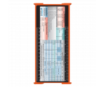 WhiteCoat Clipboard® Trifold - Orange Anesthesia Edition