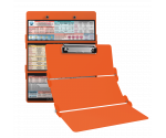 WhiteCoat Clipboard® Trifold - Orange Anesthesia Edition
