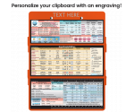 WhiteCoat Clipboard® Trifold - Orange Anesthesia Edition