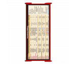 WhiteCoat Clipboard® Trifold - Red Anesthesia Edition