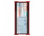 WhiteCoat Clipboard® Trifold - Red Anesthesia Edition