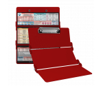 WhiteCoat Clipboard® Trifold - Red Anesthesia Edition