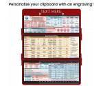 WhiteCoat Clipboard® Trifold - Red Anesthesia Edition
