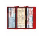 WhiteCoat Clipboard® Trifold - Red Anesthesia Edition