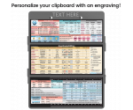 WhiteCoat Clipboard® Trifold - Silver Anesthesia Edition