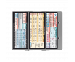 WhiteCoat Clipboard® Trifold - Silver Anesthesia Edition