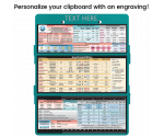 WhiteCoat Clipboard® Trifold - Teal Anesthesia Edition