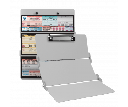 WhiteCoat Clipboard® Trifold - White Anesthesia Edition