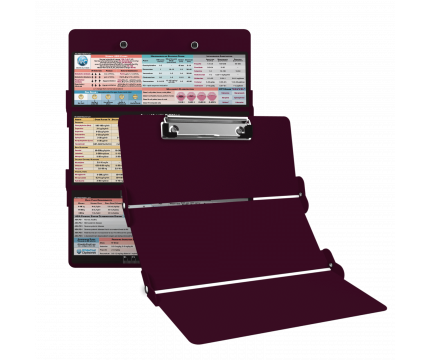 WhiteCoat Clipboard® Trifold - Wine Anesthesia Edition