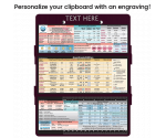 WhiteCoat Clipboard® Trifold - Wine Anesthesia Edition