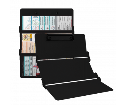 WhiteCoat Clipboard® Trifold - Blackout Cardiology Edition