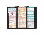 WhiteCoat Clipboard® Trifold - Blackout Cardiology Edition