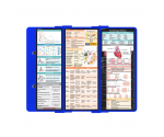 WhiteCoat Clipboard® Trifold - Blue Cardiology Edition