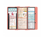 WhiteCoat Clipboard® Trifold - Coral Cardiology Edition