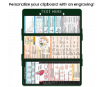 WhiteCoat Clipboard® Trifold - Green Cardiology Edition