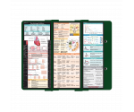 WhiteCoat Clipboard® Trifold - Green Cardiology Edition