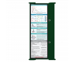 WhiteCoat Clipboard® Trifold - Green Cardiology Edition