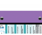 WhiteCoat Clipboard® Trifold - Lilac Cardiology Edition