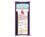 WhiteCoat Clipboard® Trifold - Lilac Cardiology Edition