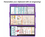 WhiteCoat Clipboard® Trifold - Lilac Cardiology Edition