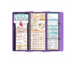 WhiteCoat Clipboard® Trifold - Lilac Cardiology Edition