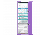 WhiteCoat Clipboard® Trifold - Lilac Cardiology Edition