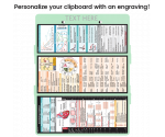 WhiteCoat Clipboard® Trifold - Mint Cardiology Edition