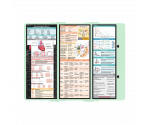 WhiteCoat Clipboard® Trifold - Mint Cardiology Edition