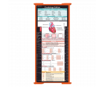 WhiteCoat Clipboard® Trifold - Orange Cardiology Edition