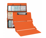 WhiteCoat Clipboard® Trifold - Orange Cardiology Edition