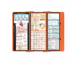 WhiteCoat Clipboard® Trifold - Orange Cardiology Edition