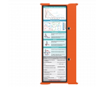 WhiteCoat Clipboard® Trifold - Orange Cardiology Edition