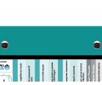 WhiteCoat Clipboard® Trifold - Teal Cardiology Edition