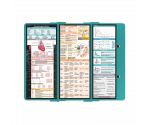 WhiteCoat Clipboard® Trifold - Teal Cardiology Edition