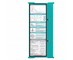 WhiteCoat Clipboard® Trifold - Teal Cardiology Edition