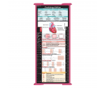 WhiteCoat Clipboard® Trifold - Pink Cardiology Edition